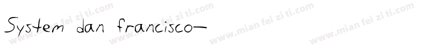 System dan francisco字体转换